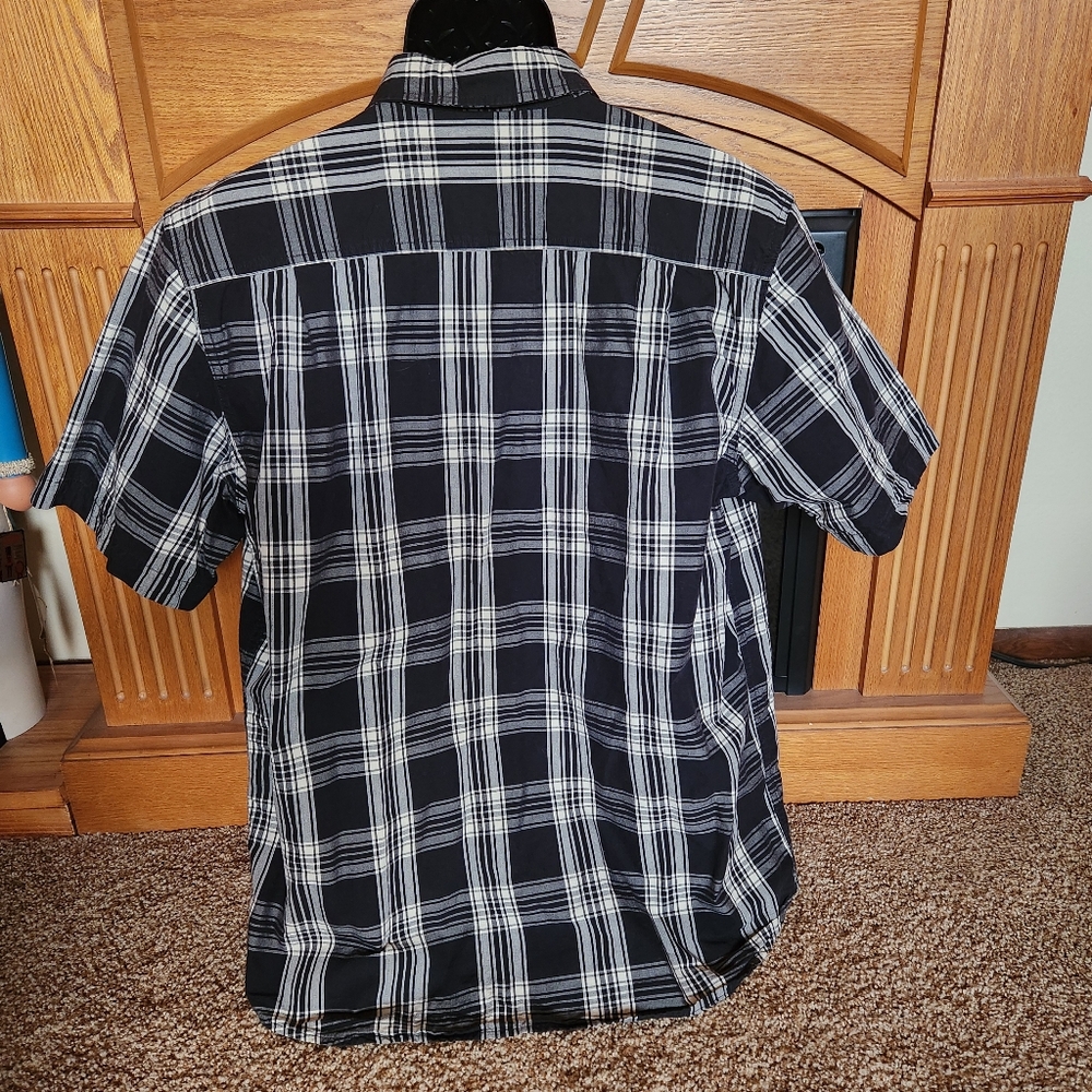 Carhartt Black Plaid Short Sleeve Shirt Relaxed Fit - Picture 4 of 8